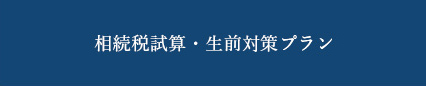 相続税試算・生前対策プラン