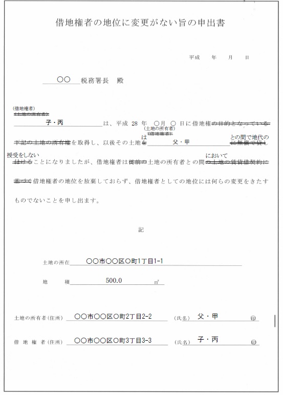 親が底地を所有する借地権付建物をその子が買い取った場合の借地権の取り扱い