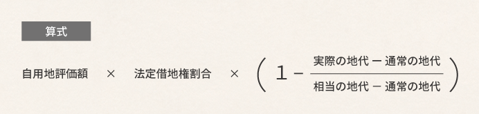 相当の地代通達の適用について