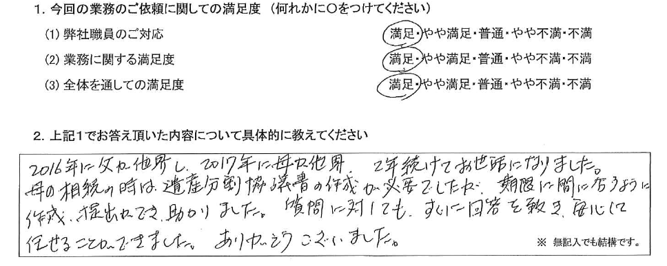 神奈川 50代・女性(No.416)